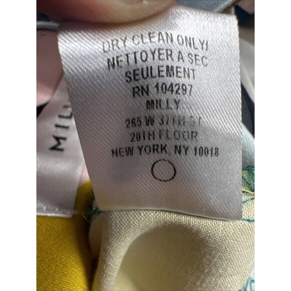 Milly Wide Leg Trousers Palazzo Pants Abstract Print Womens‎ Size 8 Colorful - Picture 10 of 10